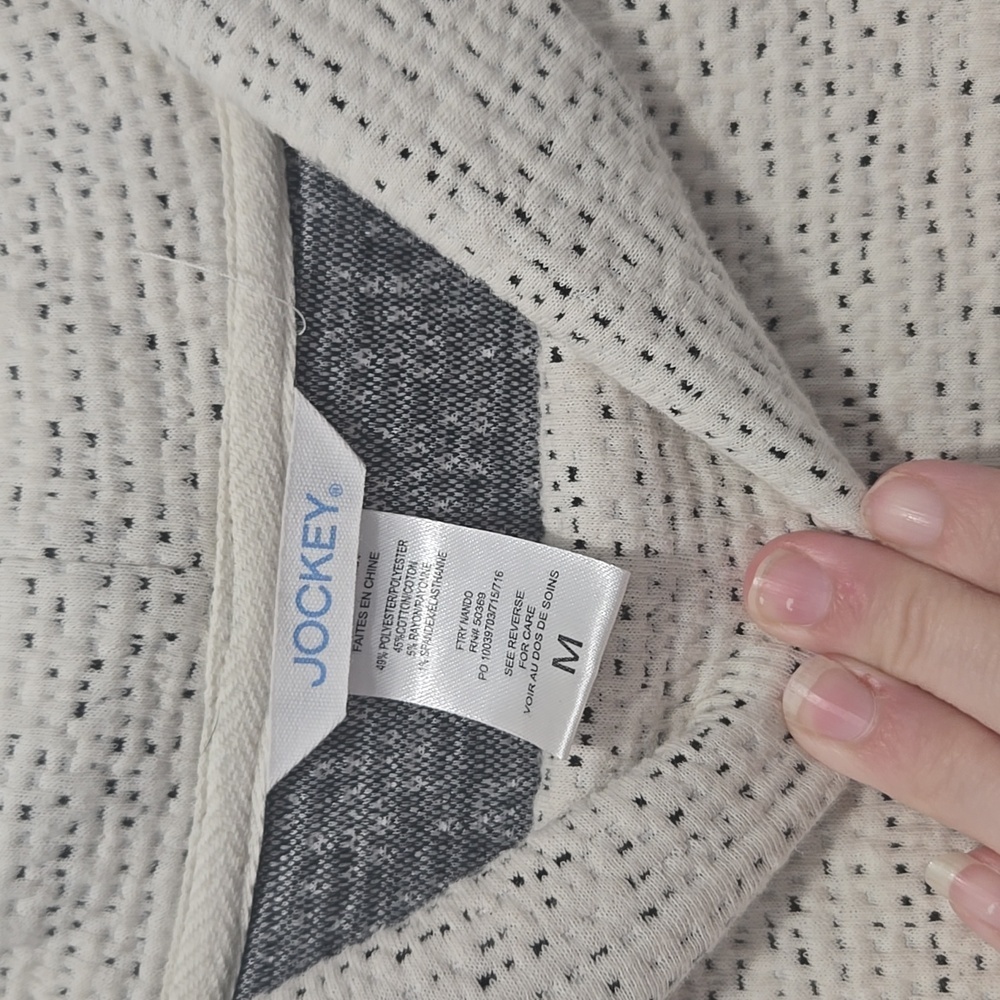 Jockey Speckled Cream Turtleneck Sweater - Picture 3 of 4